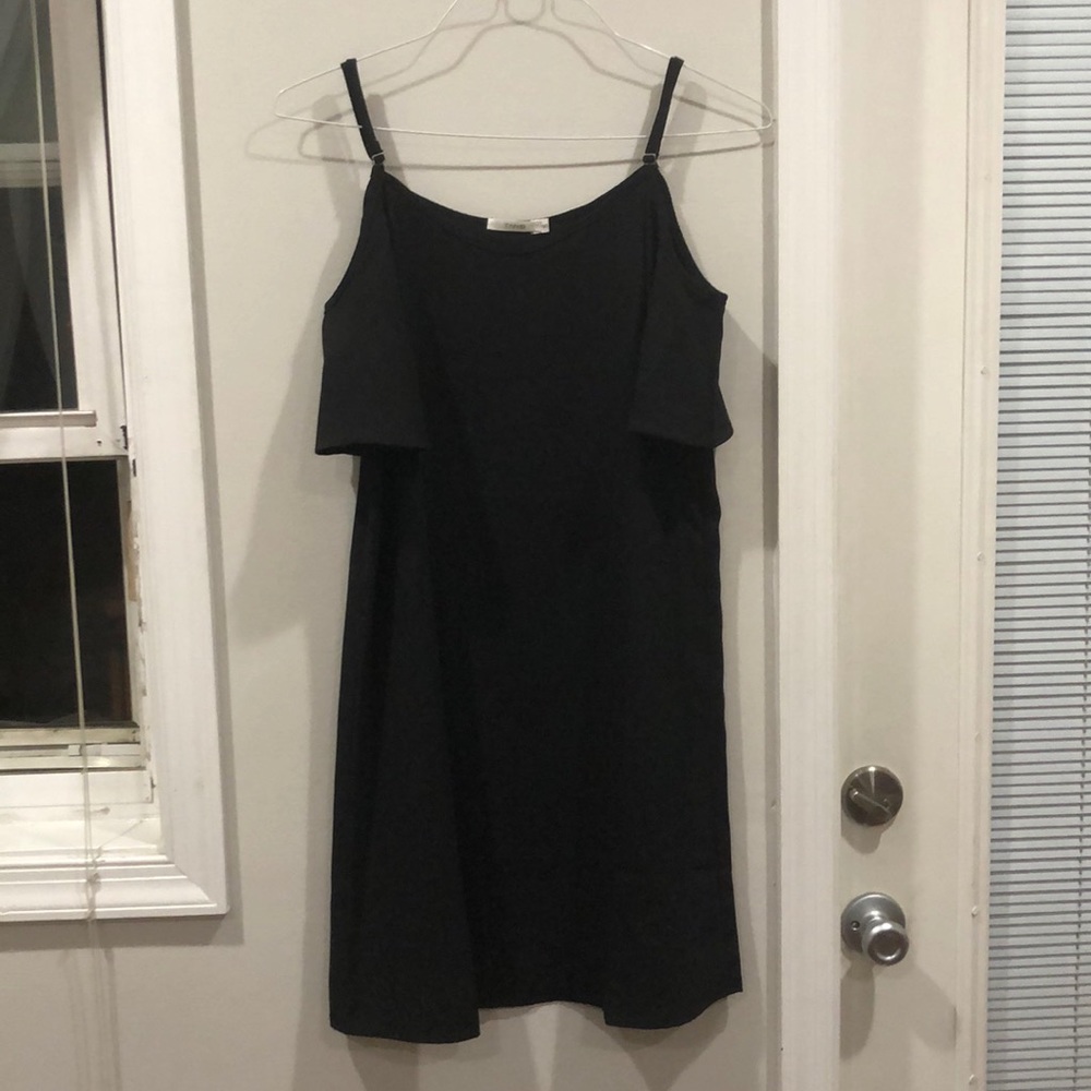 Cold shoulder little black dress size s
